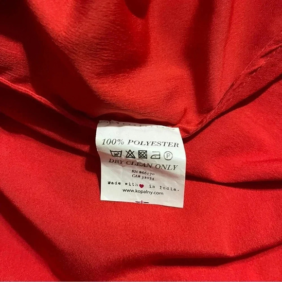 Anthropologie Kopal Adria Red flutter sleeves wrap dress - Picture 8 of 10